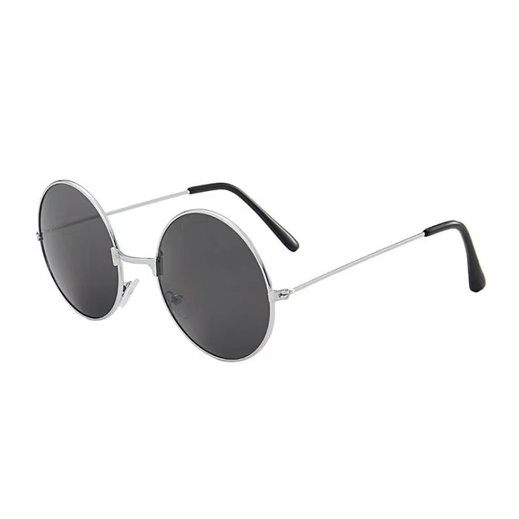 Retro round glasses, hyaluronic acid duck cute metal sunglasses, wedding groomsmen's cool sunglasses