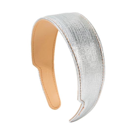 Simple, luxurious, and high-end leather headband for women; versatile, concave headband; wide-brimmed hair accessory for face washing and hair support.