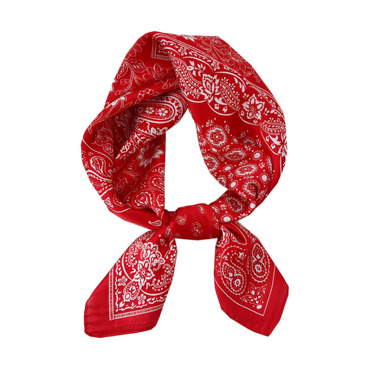 New retro sun protection small silk scarf, professional versatile small square scarf, headscarf, women's decorative neckerchief, headband