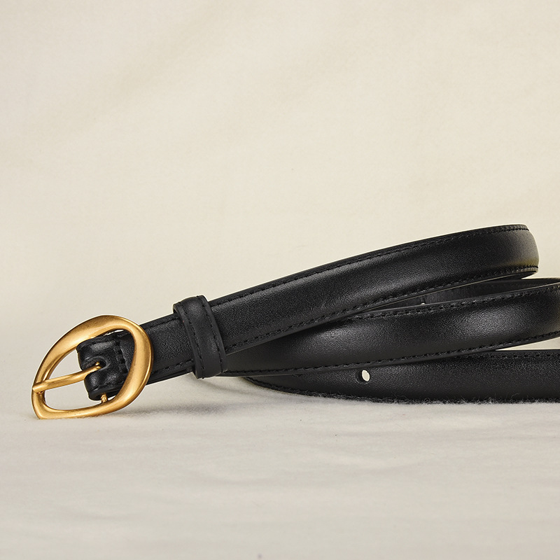 Retro alloy pin buckle belt for ladies, designed to fit around the waist.