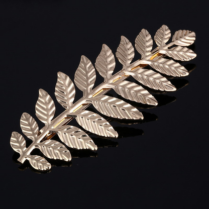 Leaf-shaped hair clips, European and American style hair accessories, bobby pins, Christmas gifts.