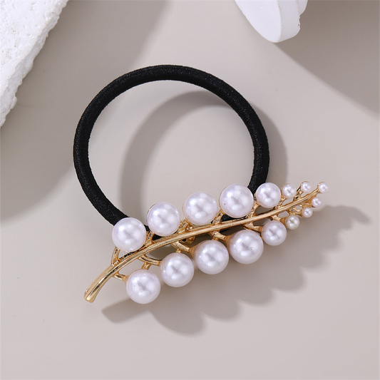 New hair accessory: simple floral and star hair tie, stylish high and low ponytail hair band with a minimalist and sophisticated feel.