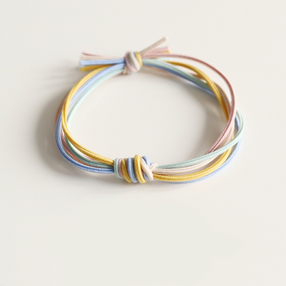 Forest-style basic handmade knotted hair tie, fairy-like durable hair tie, simple and easy-to-use hair band for tying hair in an Instagram style.