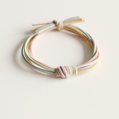 Forest-style basic handmade knotted hair tie, fairy-like durable hair tie, simple and easy-to-use hair band for tying hair in an Instagram style.