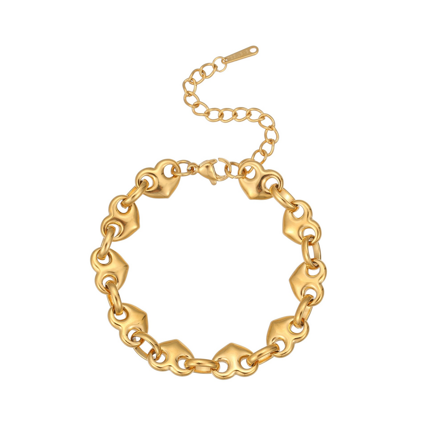 Romantic pig-nosed buckle bracelet – a stylish, lightweight luxury stainless steel or titanium steel jewelry item for women.