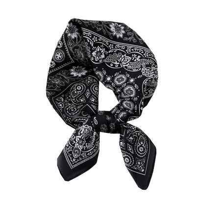 New retro sun protection small silk scarf, professional versatile small square scarf, headscarf, women's decorative neckerchief, headband
