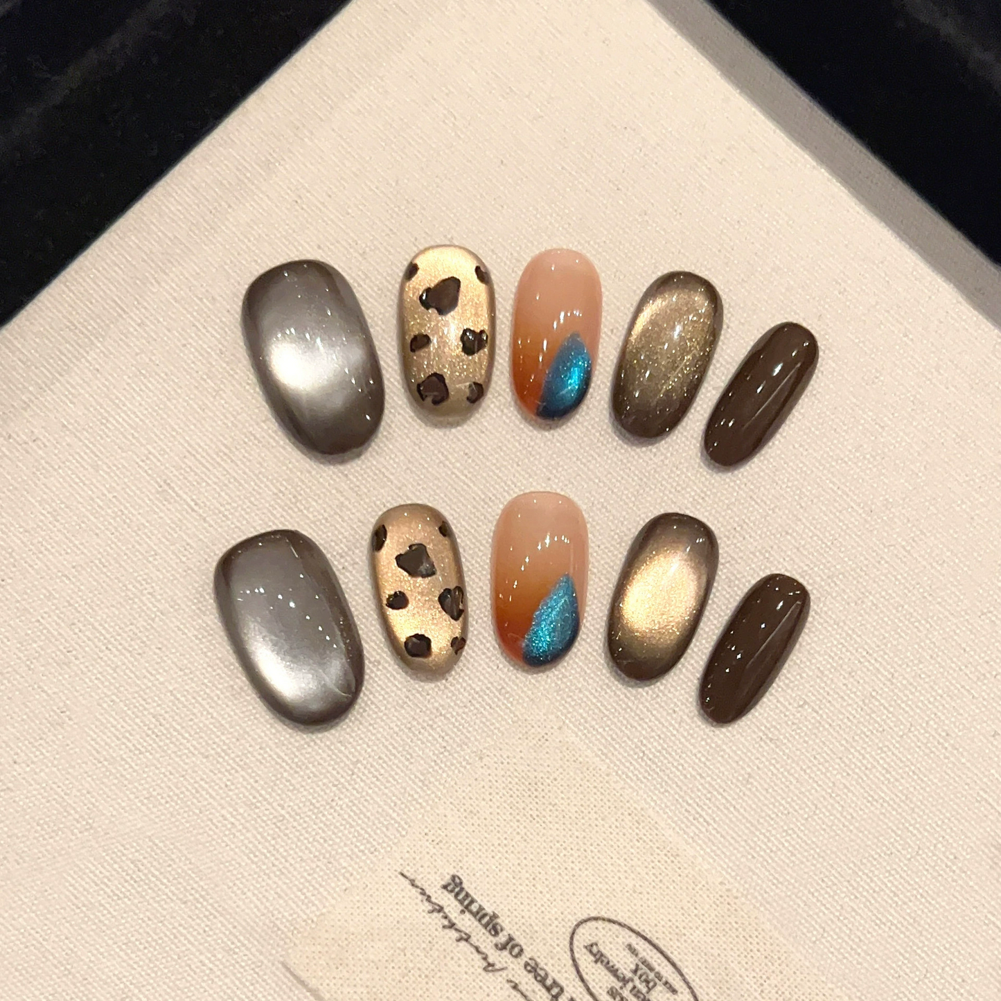 Melard cat-eye leopard-print, niche-style short wearable armor