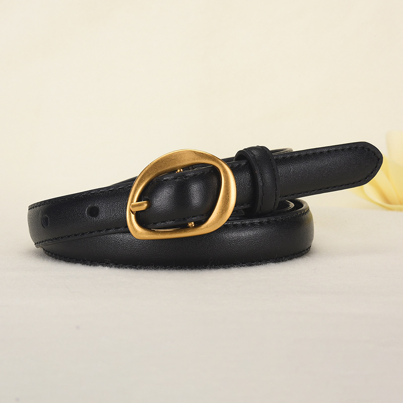 Retro alloy pin buckle belt for ladies, designed to fit around the waist.