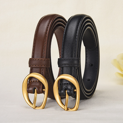 Retro alloy pin buckle belt for ladies, designed to fit around the waist.