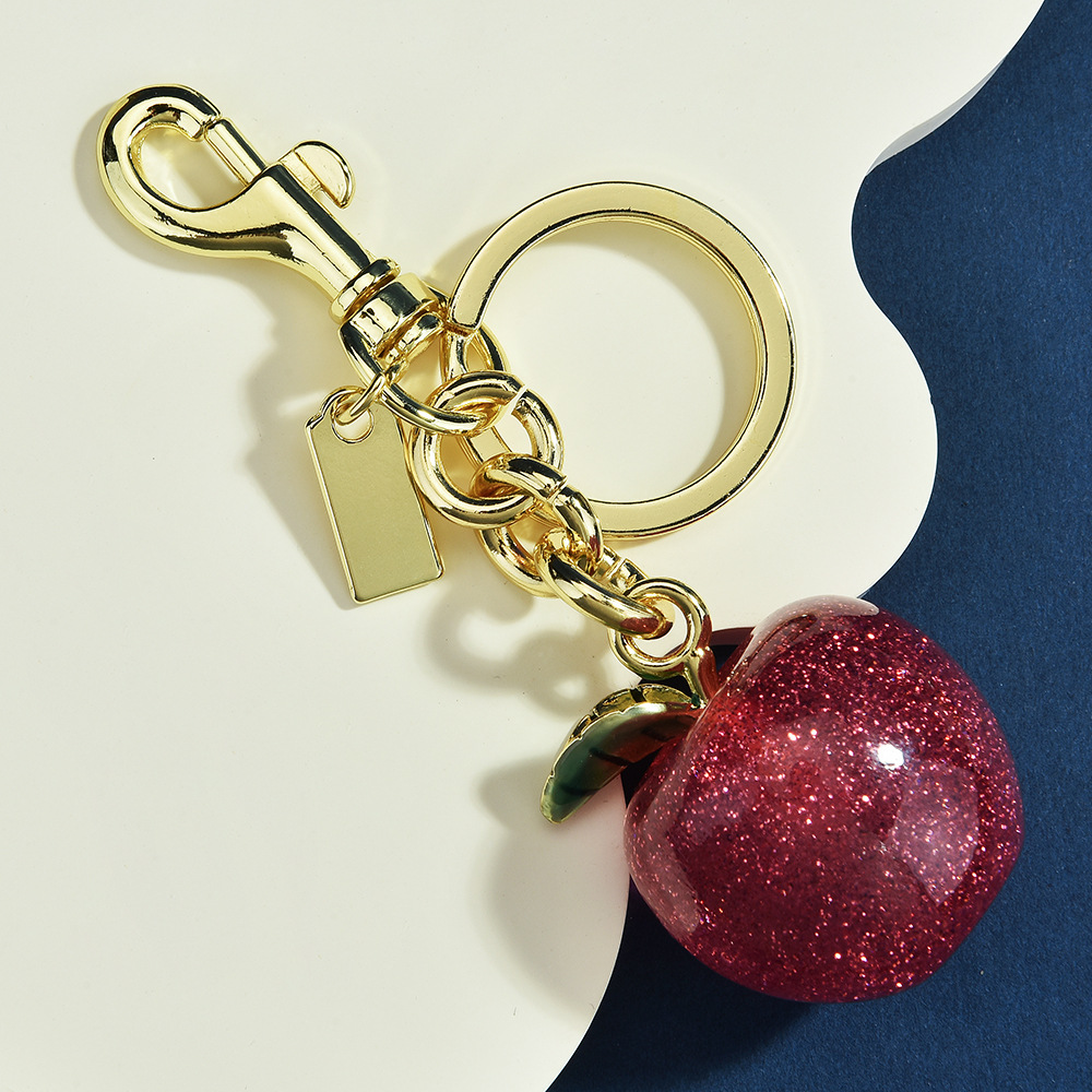 Apple-shaped pendant for women's bags and accessories
