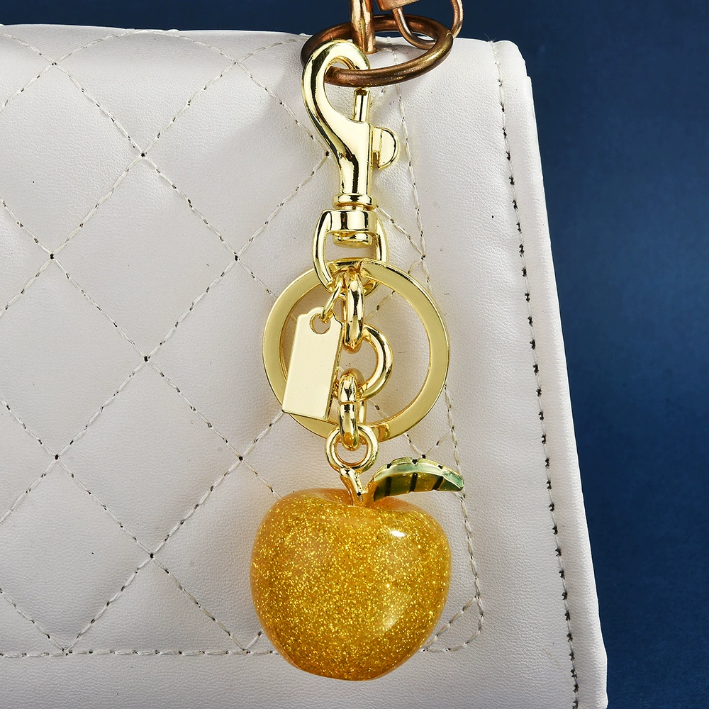 Apple-shaped pendant for women's bags and accessories