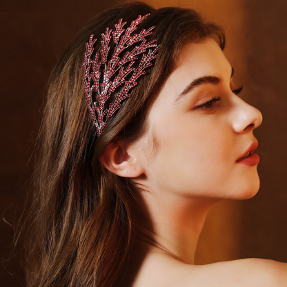 Bridal hair accessories, hair follicles, wedding party accessories, headbands, wide-brimmed, versatile, luxurious rhinestone headbands