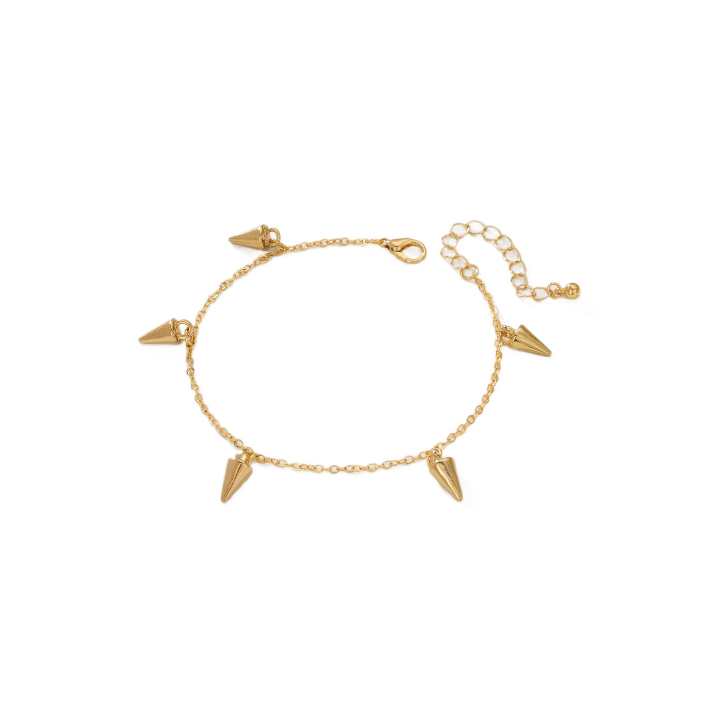 A stylish conical ankle bracelet for women