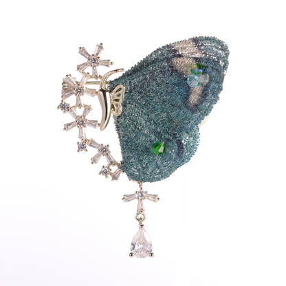 Embroidered butterfly brooch for women – a high-end, delicate accessory to add to your suit jacket.