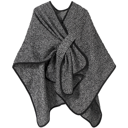 Lady's circular lace wool shawl