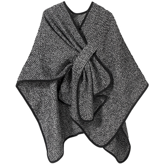 Lady's circular lace wool shawl