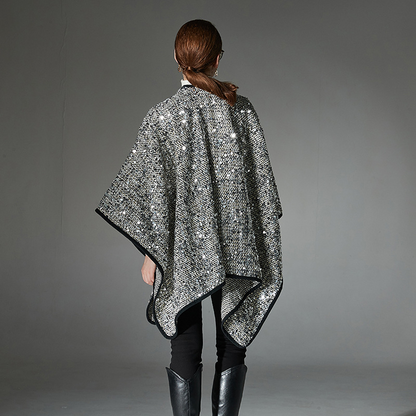 Silver sequined shawl